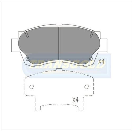 Front Brake Disc Pads TG1209N DB1209