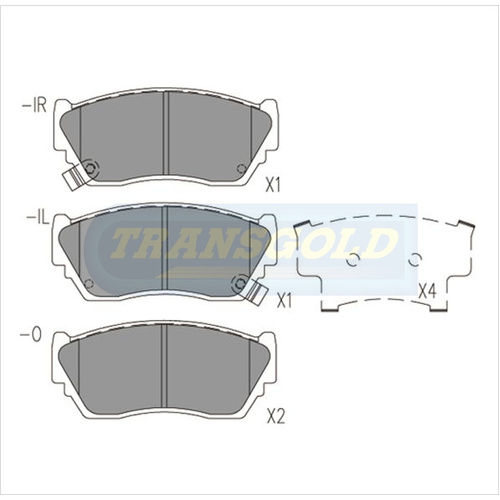 Front Brake Disc Pads TG1210N DB1210