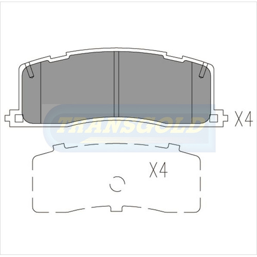 Rear Brake Disc Pads TG1213N DB1213 thumbnail