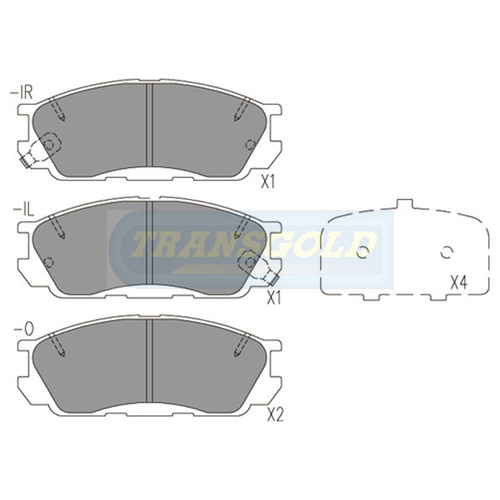 Front Brake Disc Pads TG1221N DB1221