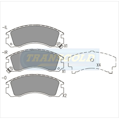 Front Brake Disc Pads TG1223N DB1223