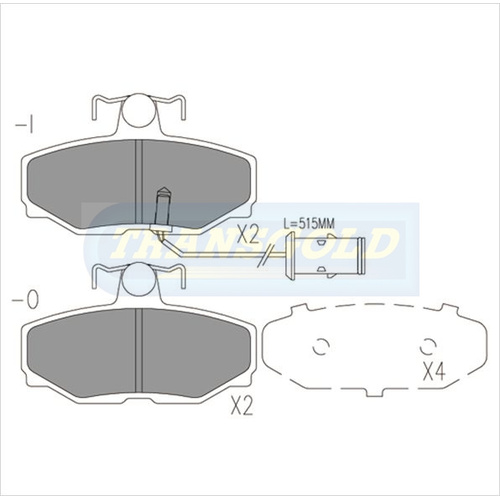 Front Brake Disc Pads TG1228N DB1228