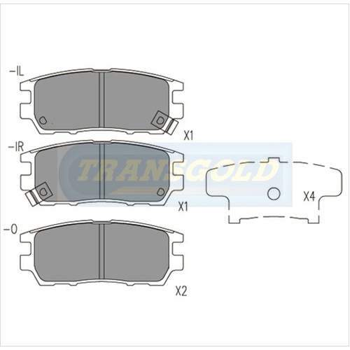 Rear Brake Disc Pads TG1231N DB1231