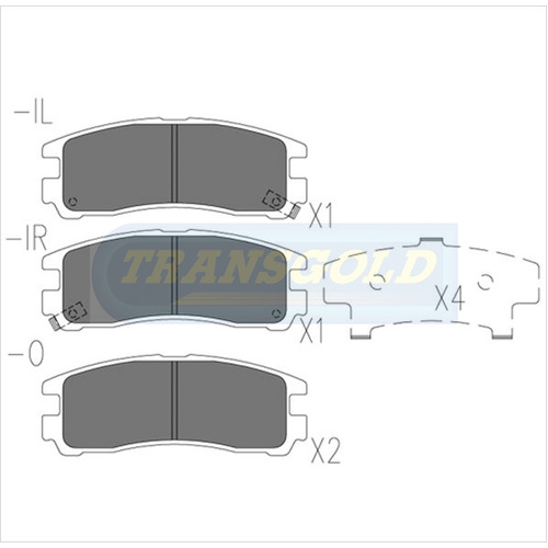 Rear Brake Disc Pads TG1239N DB1239