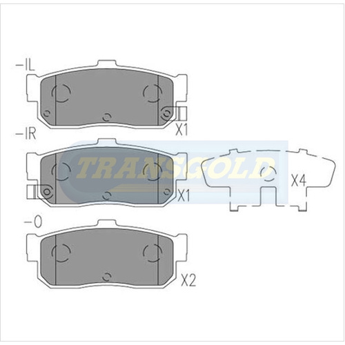 Rear Brake Disc Pads TG1247N DB1247