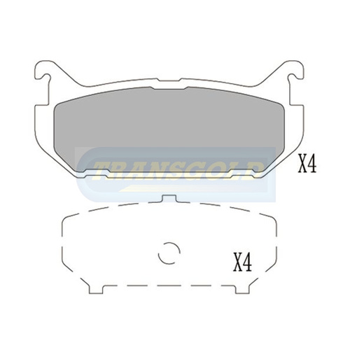 Rear Brake Disc Pads TG1254N DB1254