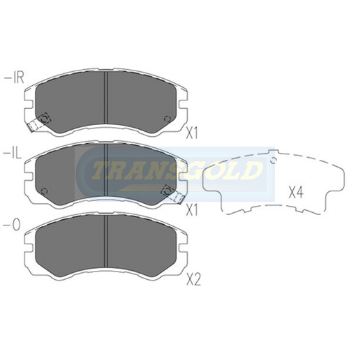 Front Brake Disc Pads TG1270N DB1270