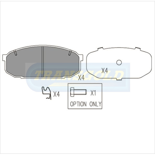 Front Brake Disc Pads TG1287N DB1287