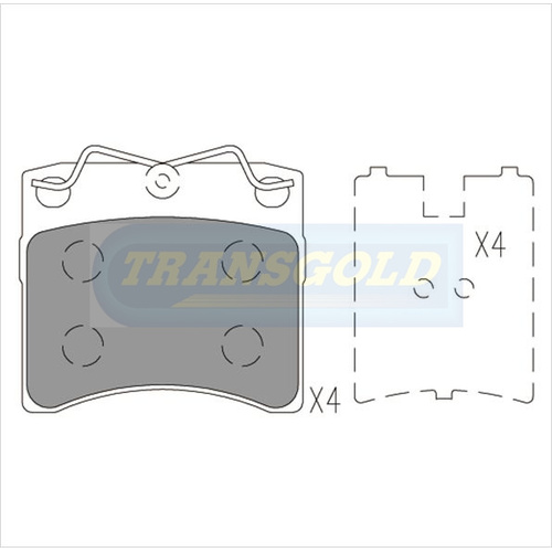 Front Brake Disc Pads TG1290N DB1290