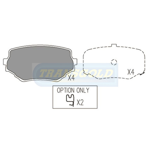 Front Brake Disc Pads TG1312N DB1312