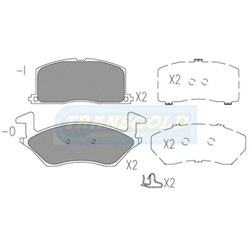 Front Brake Disc Pads TG1314N DB1314