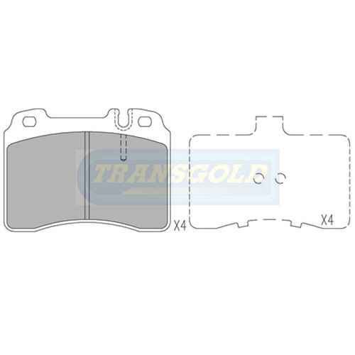 Front Brake Disc Pads TG1320N DB1320