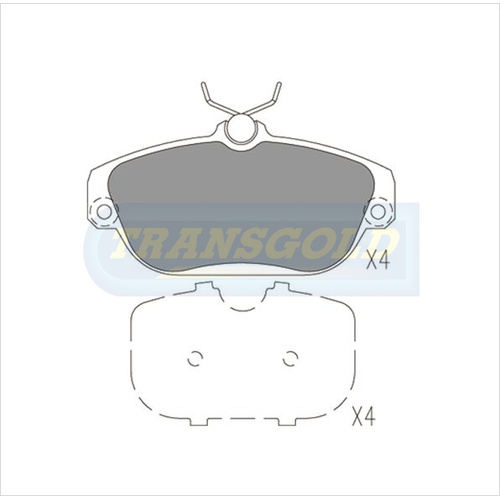 Front Brake Disc Pads TG1329N DB1329