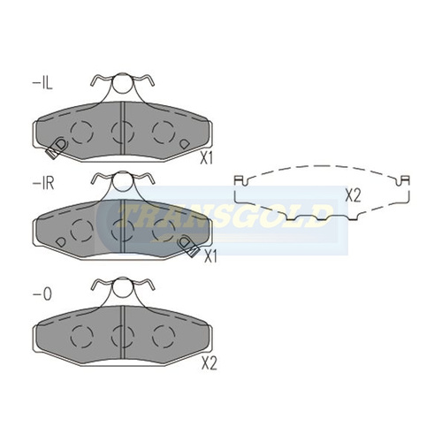 Rear Brake Disc Pads TG1338N DB1338