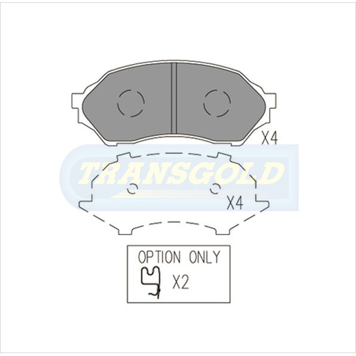 Front Brake Disc Pads TG1358N DB1358