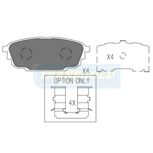 Rear Brake Disc Pads TG1359N DB1359