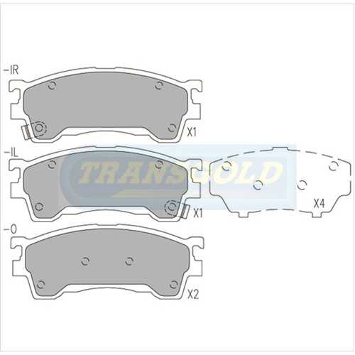 Front Brake Disc Pads TG1362N DB1362
