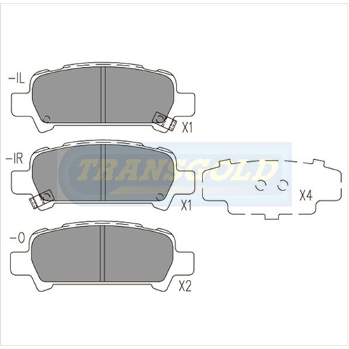 Rear Brake Disc Pads TG1379N DB1379