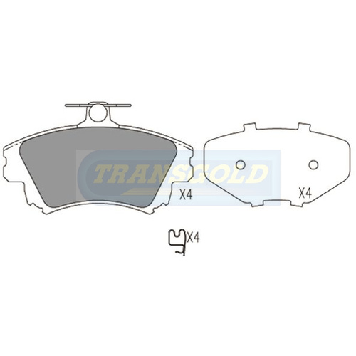 Front Brake Disc Pads TG1381N DB1381