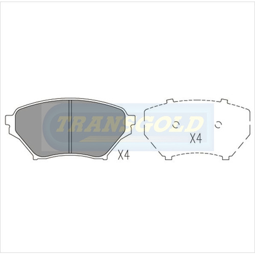 Front Brake Disc Pads TG1386N DB1386