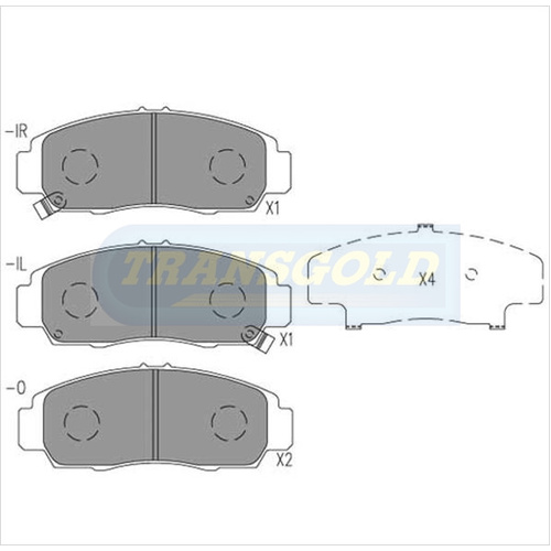 Front Brake Disc Pads TG1393N DB1393