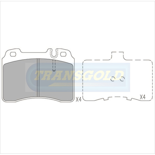 Front Brake Disc Pads TG1394N DB1394