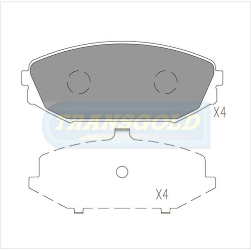 Front Brake Disc Pads TG1410N DB1410