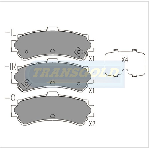 Rear Brake Disc Pads TG1411N DB1411