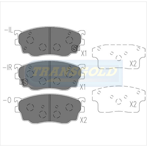 Front Brake Disc Pads TG1412N DB1412