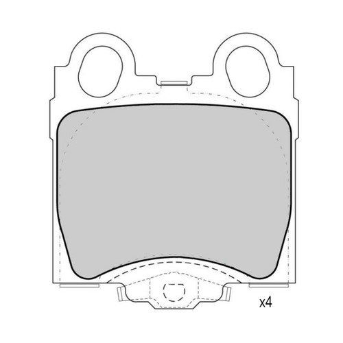 Rear Brake Disc Pads TG1416N DB1416