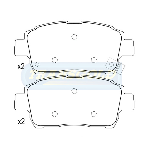 Front Brake Disc Pads TG1422N DB1422