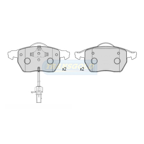 Front Brake Disc Pads TG1427N DB1427
