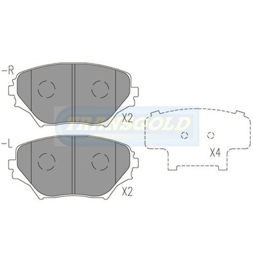 Front Brake Disc Pads TG1432N DB1432