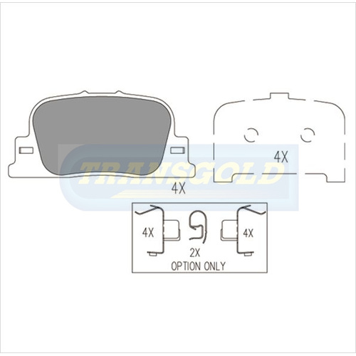 Front Brake Disc Pads TG1434N DB1434