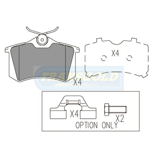 Rear Brake Disc Pads TG1449N DB1449