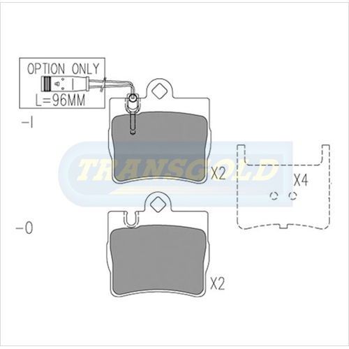 Rear Brake Disc Pads TG1458N DB1458