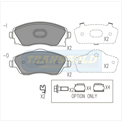 Front Brake Disc Pads TG1471N DB1471