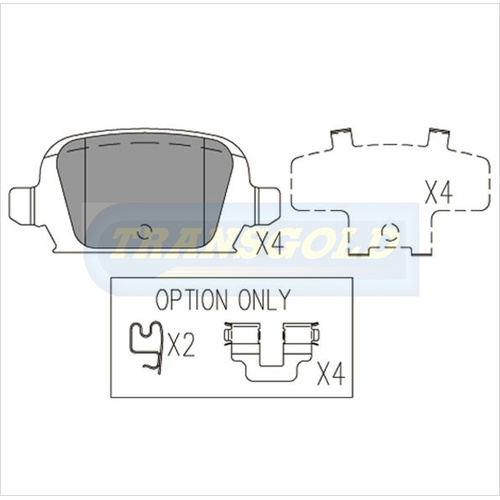 Front Brake Disc Pads TG1479N DB1479