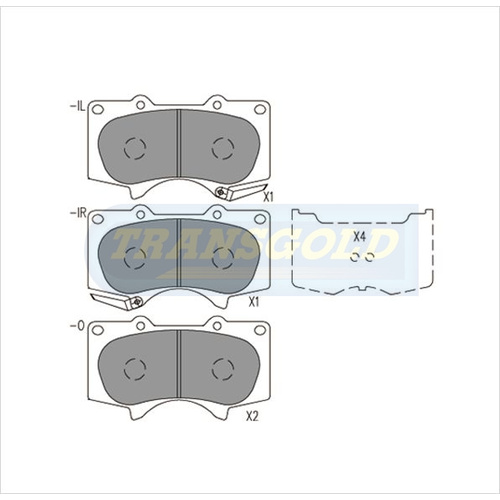 Front Brake Disc Pads TG1482N DB1482
