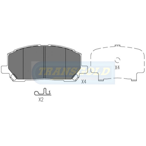 Front Brake Disc Pads TG1488N DB1488