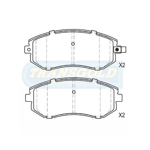 Front Brake Disc Pads TG1491N DB1491