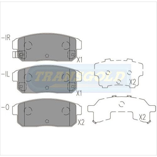 Rear Brake Disc Pads TG1493N DB1493