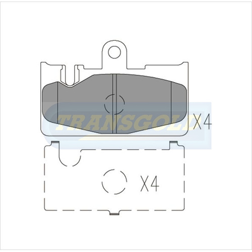 Rear Brake Disc Pads TG1497N DB1497