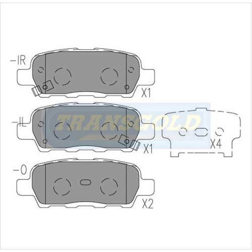 Rear Brake Disc Pads TG1509N DB1509