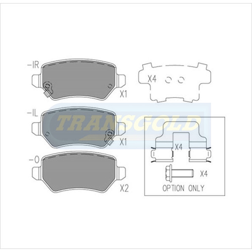 Rear Brake Disc Pads TG1511N DB1511