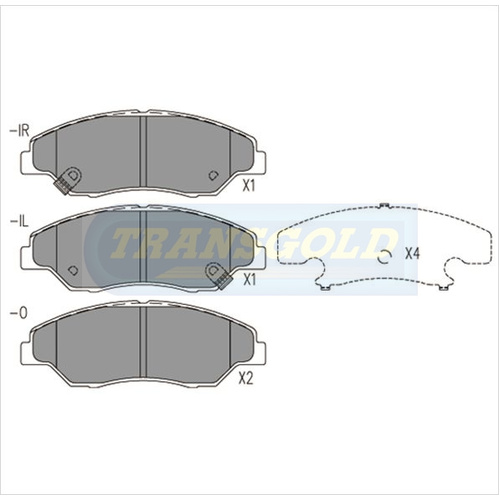 Front Brake Disc Pads TG1512N DB1512