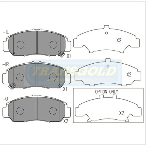 Front Brake Disc Pads TG1515N DB1515
