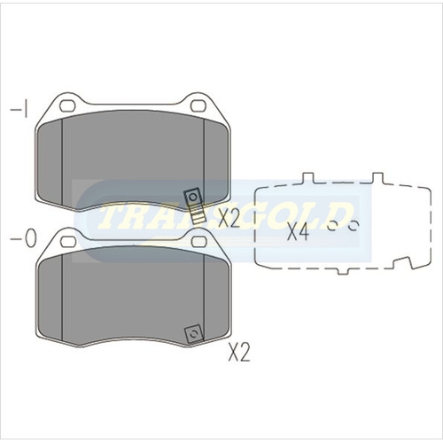 Front Brake Disc Pads TG1520N DB1520