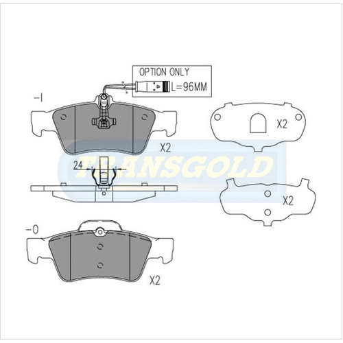 Rear Brake Disc Pads TG1657N DB1657