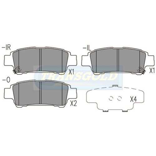 Rear Brake Disc Pads TG1660N DB1660
